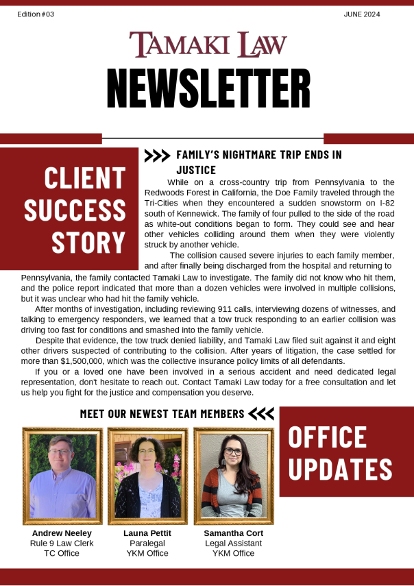 Tamaki June 2024 Newsletter