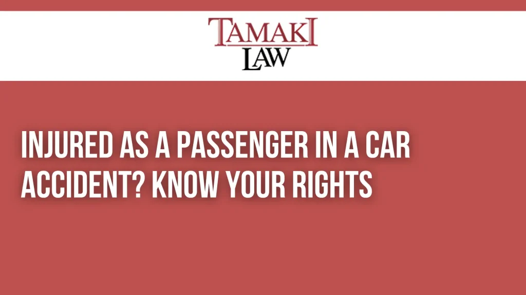 Injured as a Passenger in a Car Accident Know Your Rights